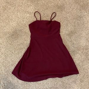 Burgundy dress